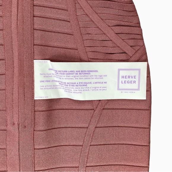 Herve Ledger NWT Verona Bandage Bodycon Dress in Azalia. Sz Small - Picture 8 of 9